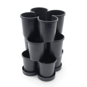 NWT Target Bullseye Playground 3 pack Stackable Planters w/Drainage Holes & Tray